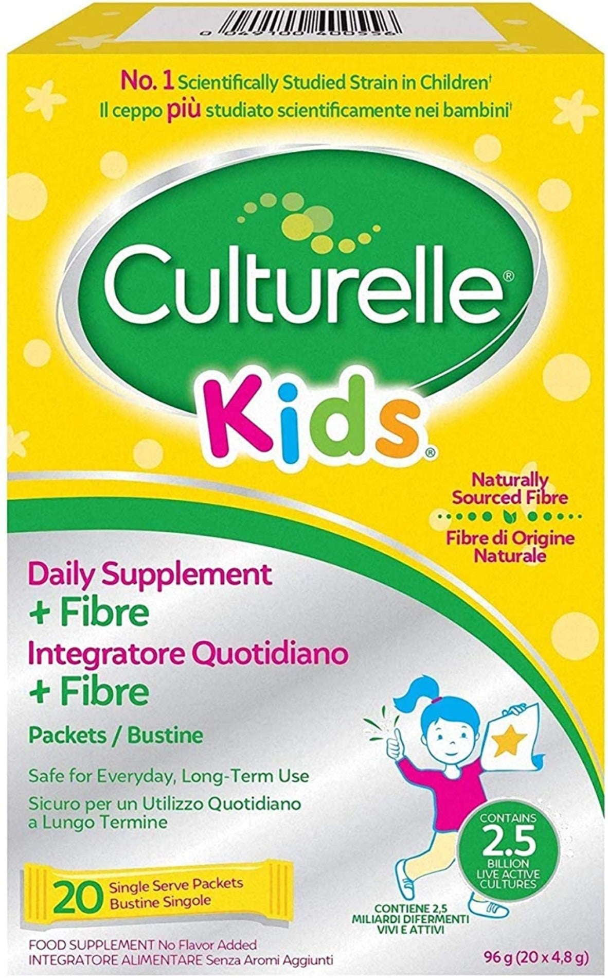 Culturelle® Kids Daily Supplement + Fibre Packets